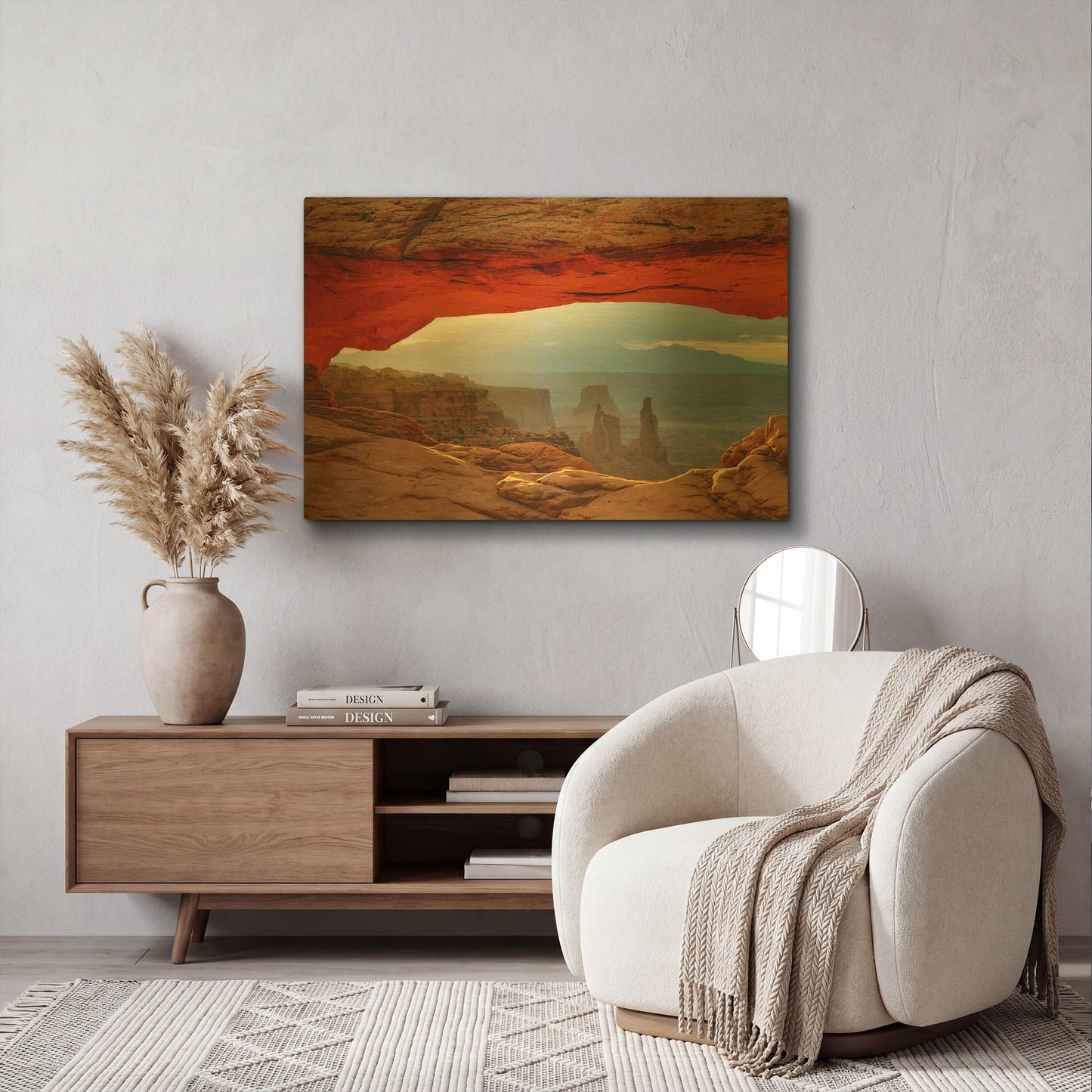 'Canyonlands Mesa Arch' By Mike Jones Gold Metal Wall Art