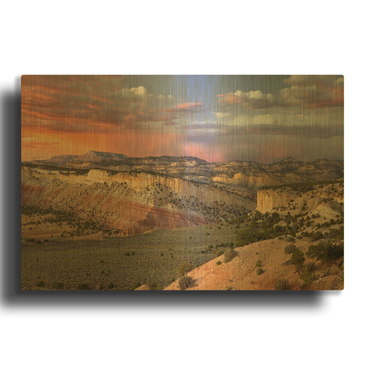 'Cottonwood Canyon Rd' By Mike Jones Gold Metal Wall Art