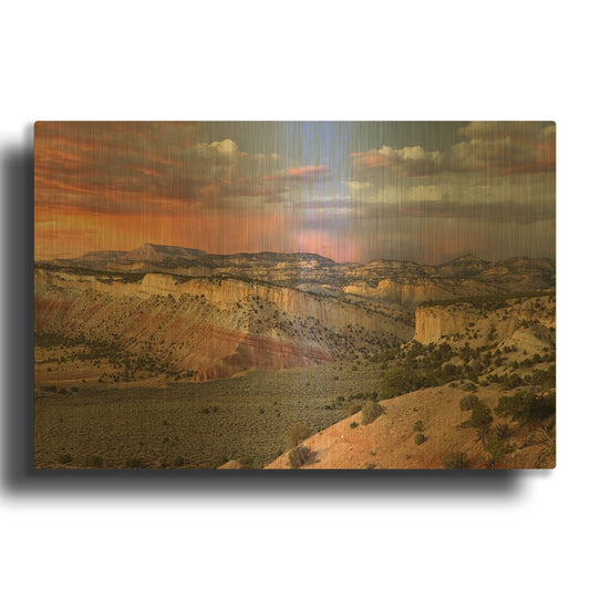 'Cottonwood Canyon Rd' By Mike Jones Gold Metal Wall Art