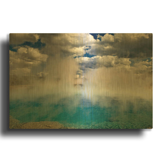 'Excelsior Geiser' By Mike Jones Gold Metal Wall Art