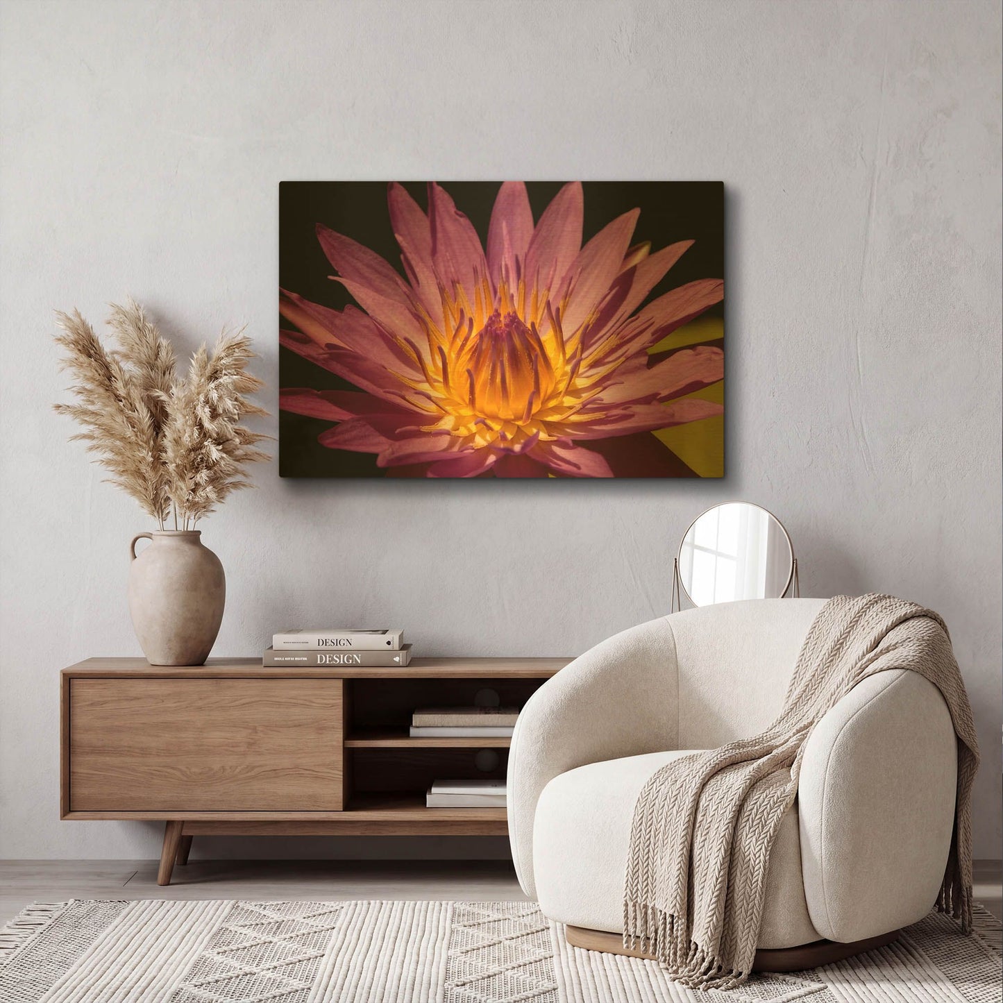 'Fairchild Gardens Lily' By Mike Jones Gold Metal Wall Art