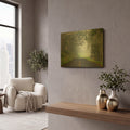 'Foggy Road near Dillon Beach' By Mike Jones Gold Metal Wall Art