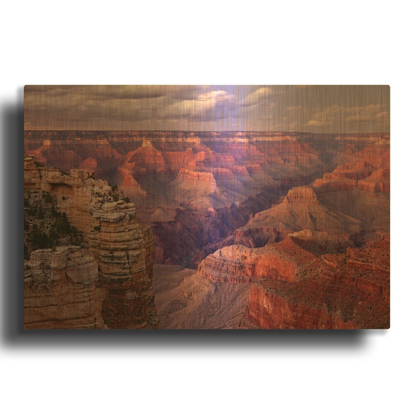 'Grand Canyon near Mather Point' By Mike Jones Gold Metal Wall Art