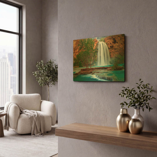 'Havasu Horizontal' By Mike Jones Gold Metal Wall Art