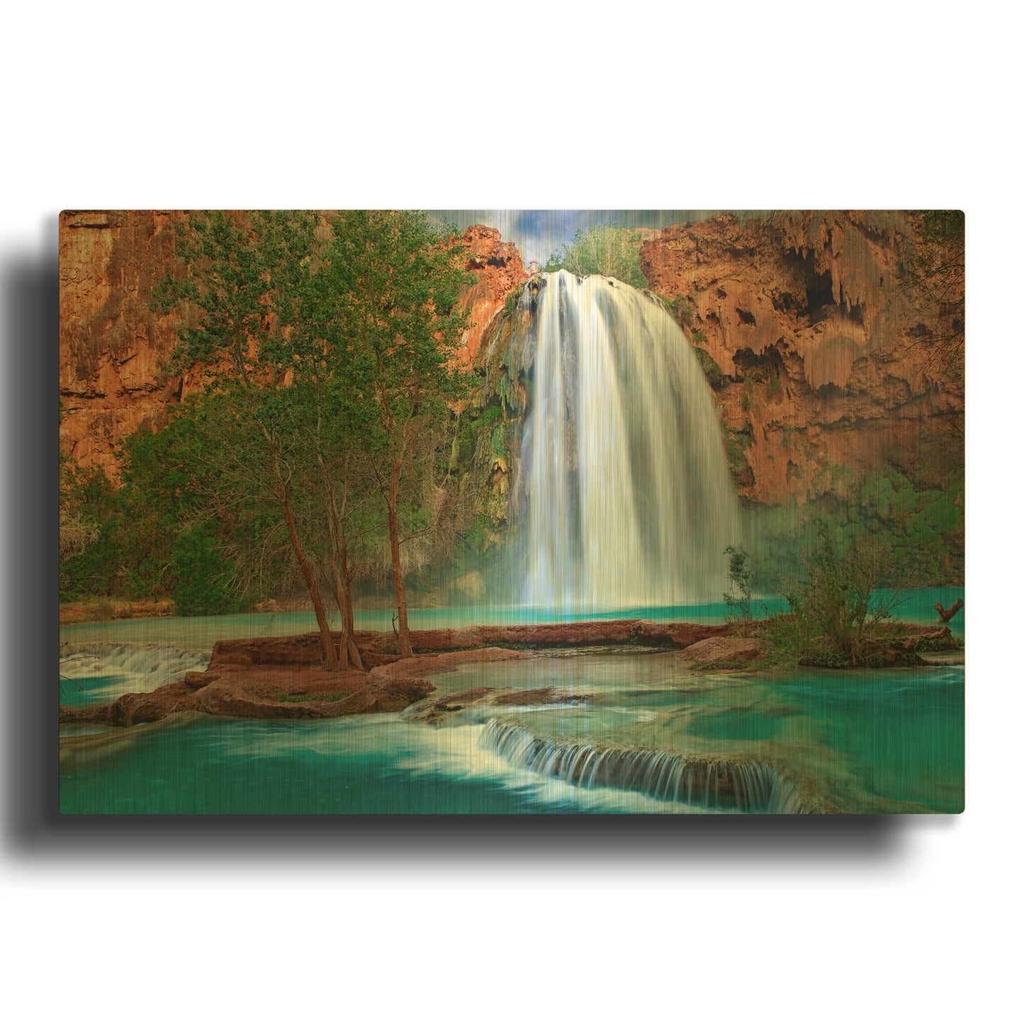 'Havasu Horizontal' By Mike Jones Gold Metal Wall Art