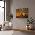 'Mittens Sunrise squeezecrop' By Mike Jones Gold Metal Wall Art