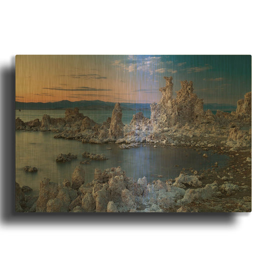 'Mono Lake South Tufa Dusk' By Mike Jones Gold Metal Wall Art