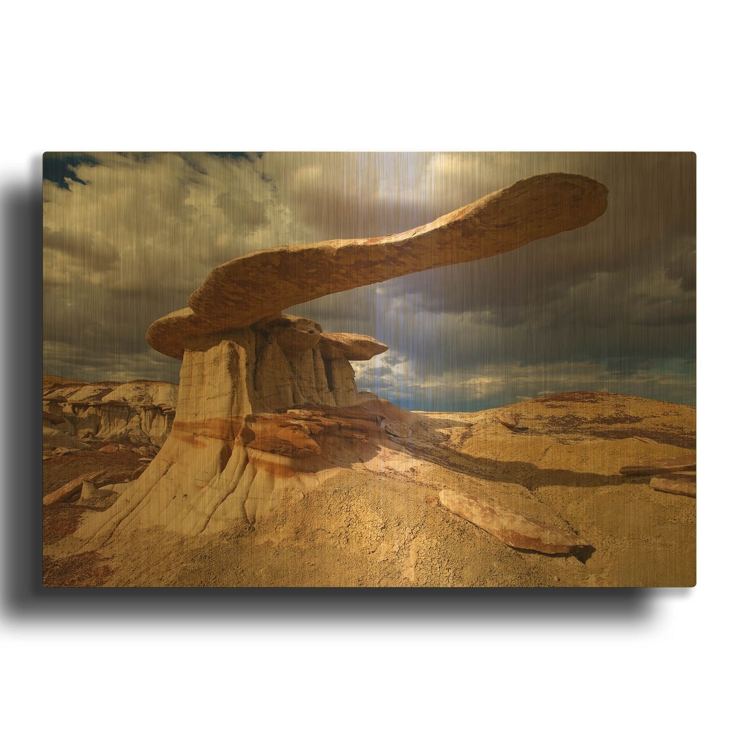 'NM Ahshislepah King Of Wings' By Mike Jones Gold Metal Wall Art