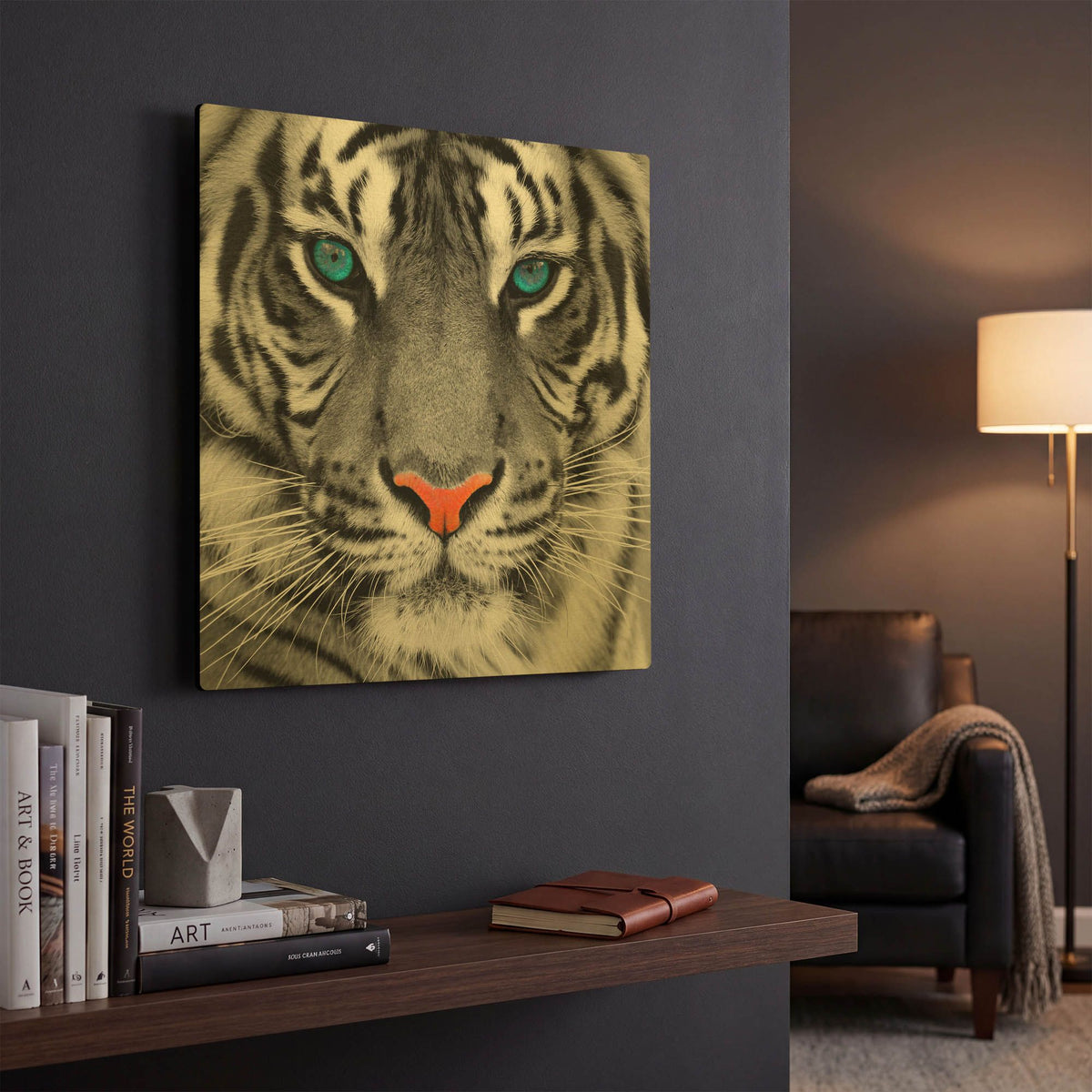 'Thrill of the Tiger' By LUXE Gold Metal Wall Art