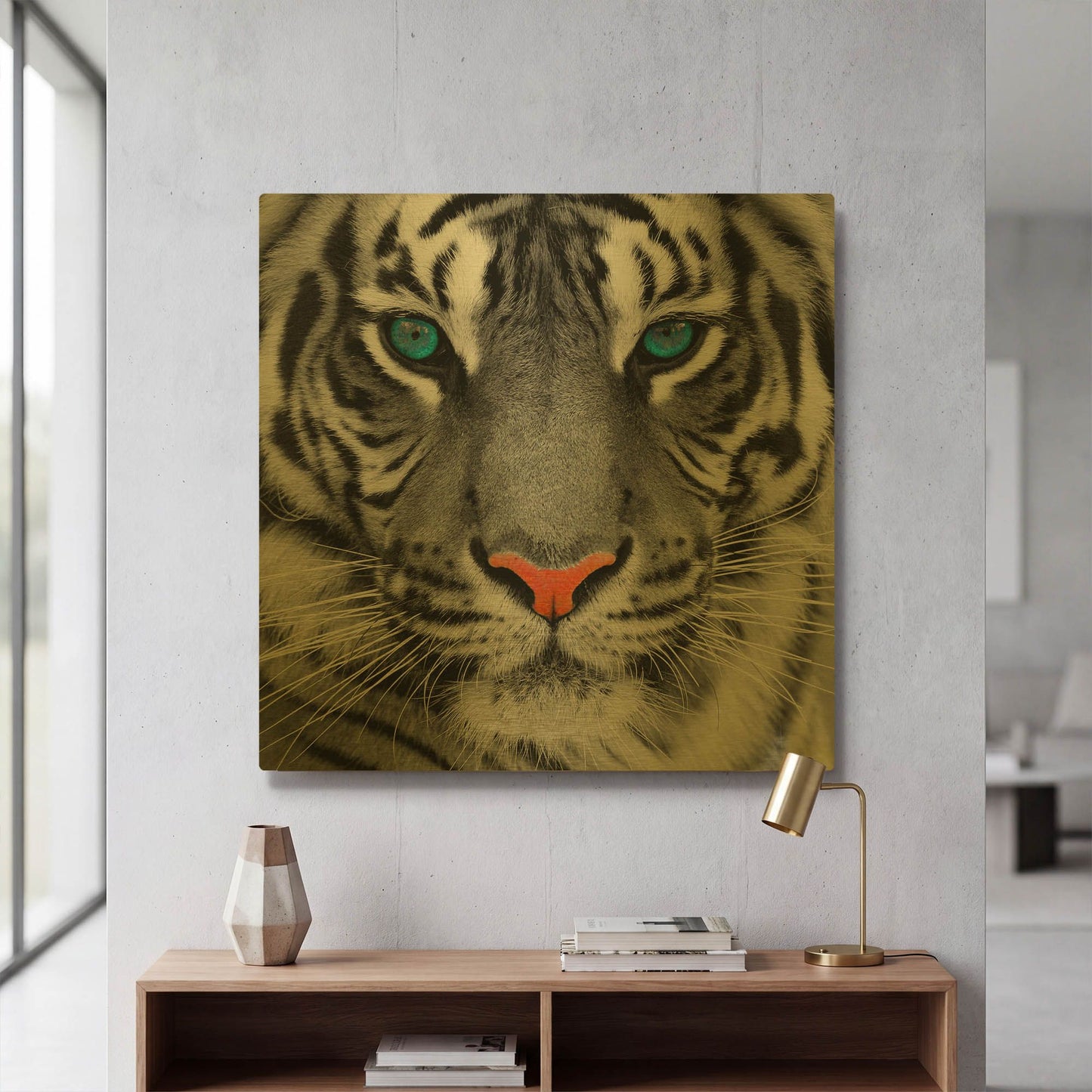 'Thrill of the Tiger' By LUXE Gold Metal Wall Art