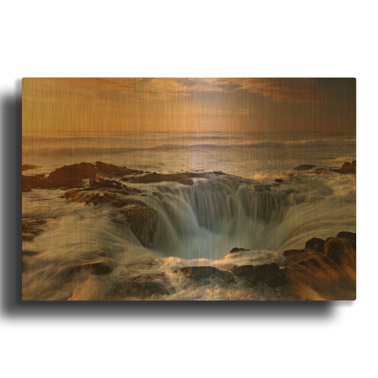 'Oregon Thor' By Mike Jones Gold Metal Wall Art