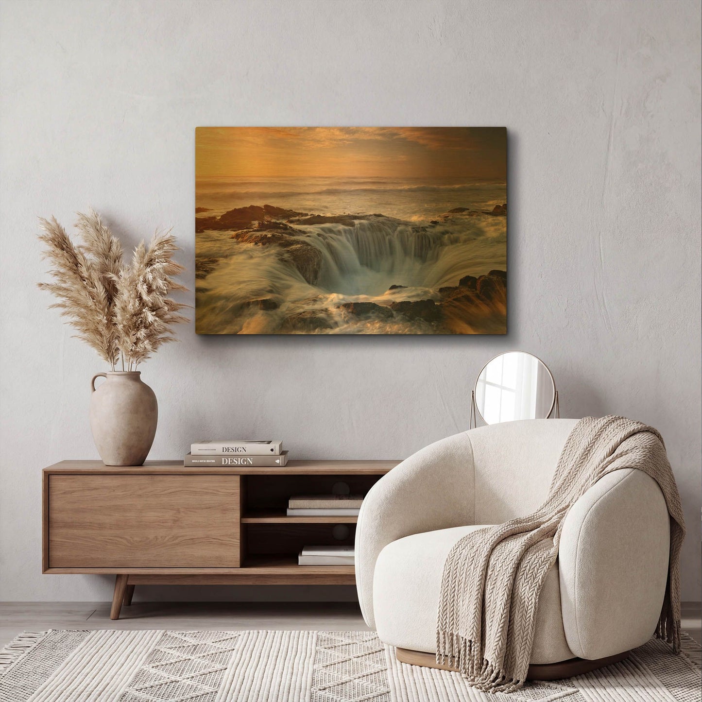 'Oregon Thor' By Mike Jones Gold Metal Wall Art