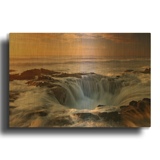 'Oregon Thor' By Mike Jones Gold Metal Wall Art