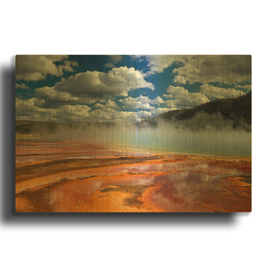 'Prismatic Springs' By Mike Jones Gold Metal Wall Art