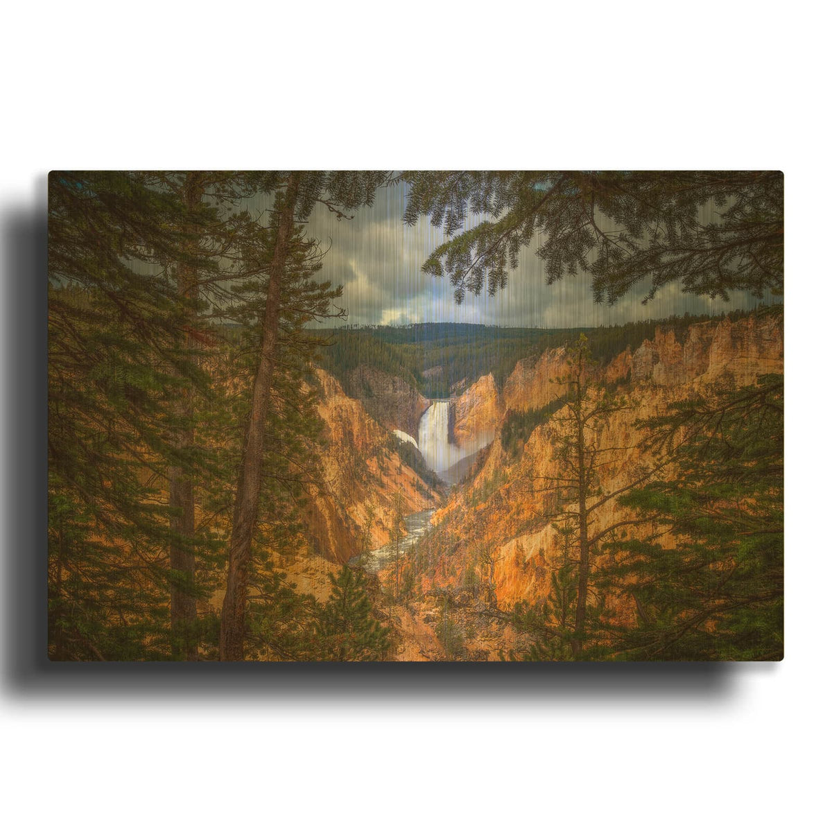 'Artist Point Afternoon - Yellowstone National Park' By Darren White Gold Metal Wall Art