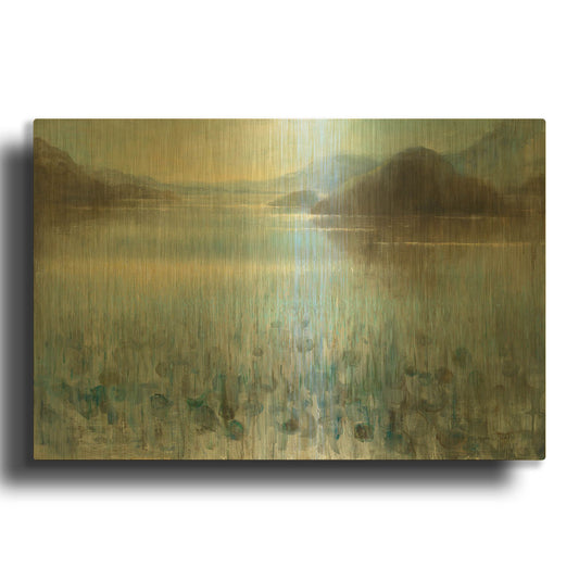 'Through the Mist' By Danhui Nai Gold Metal Wall Art