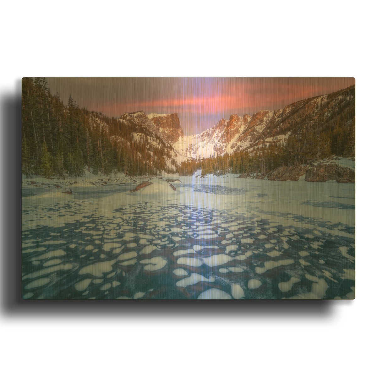 'Dream a little Dream - Rocky Mountain National Park' By Darren White Gold Metal Wall Art
