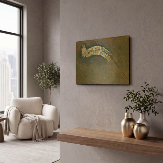 'Foxtail Lily' By Piet Mondrian Gold Metal Wall Art