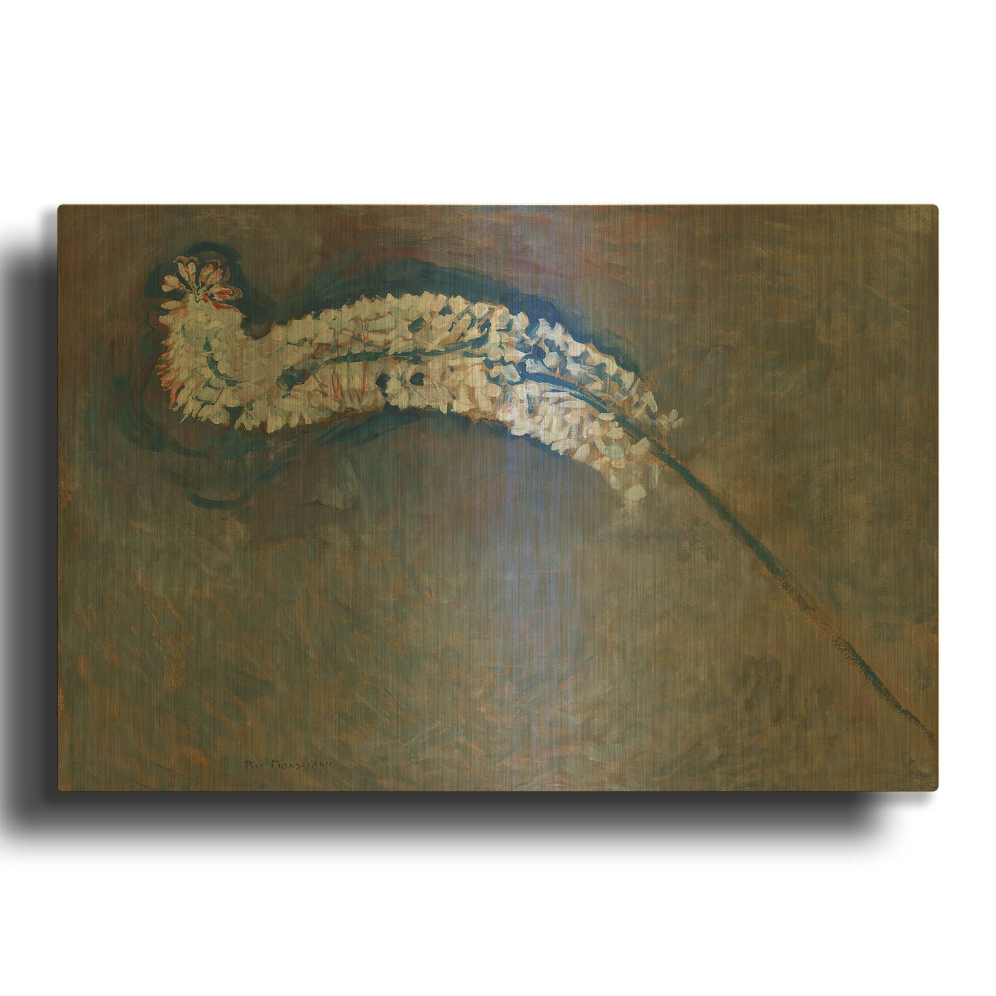 'Foxtail Lily' By Piet Mondrian Gold Metal Wall Art