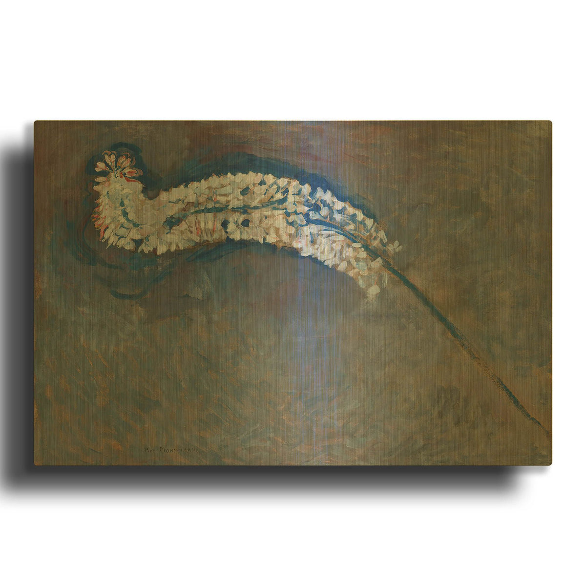 'Foxtail Lily' By Piet Mondrian Gold Metal Wall Art