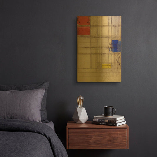'Study for a Composition, 1940–1941' By Piet Mondrian Gold Metal Wall Art