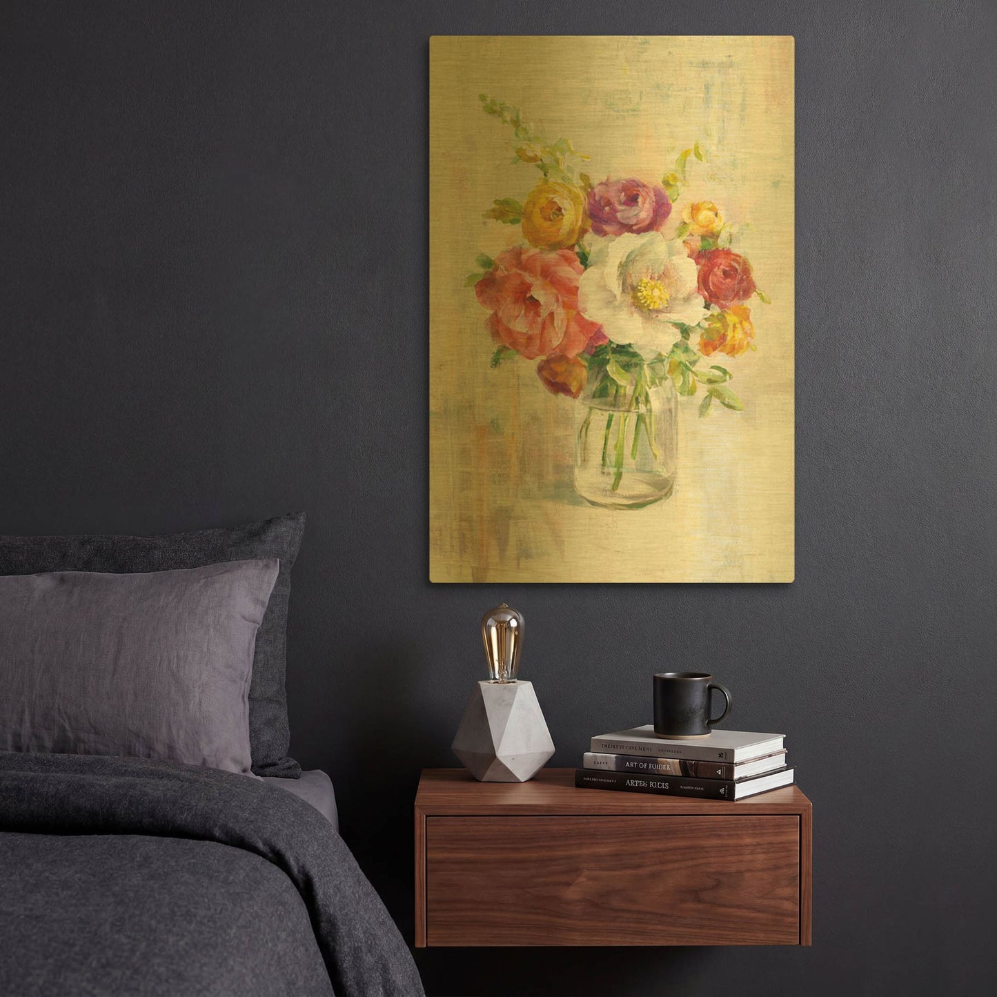 'Summer Treasures I Crop' By Danhui Nai Gold Metal Wall Art