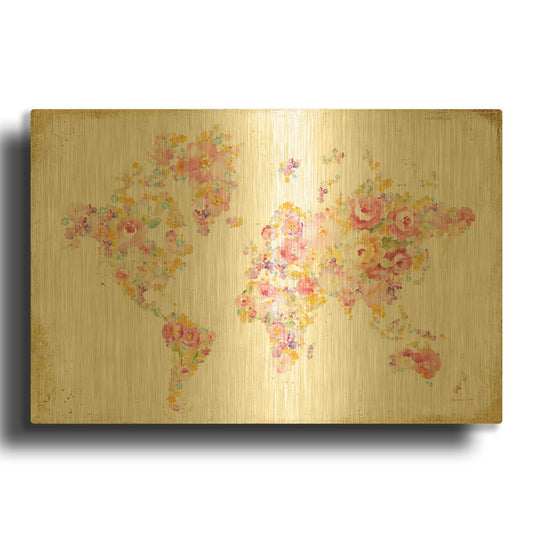 'Midsummer World' By Danhui Nai Gold Metal Wall Art