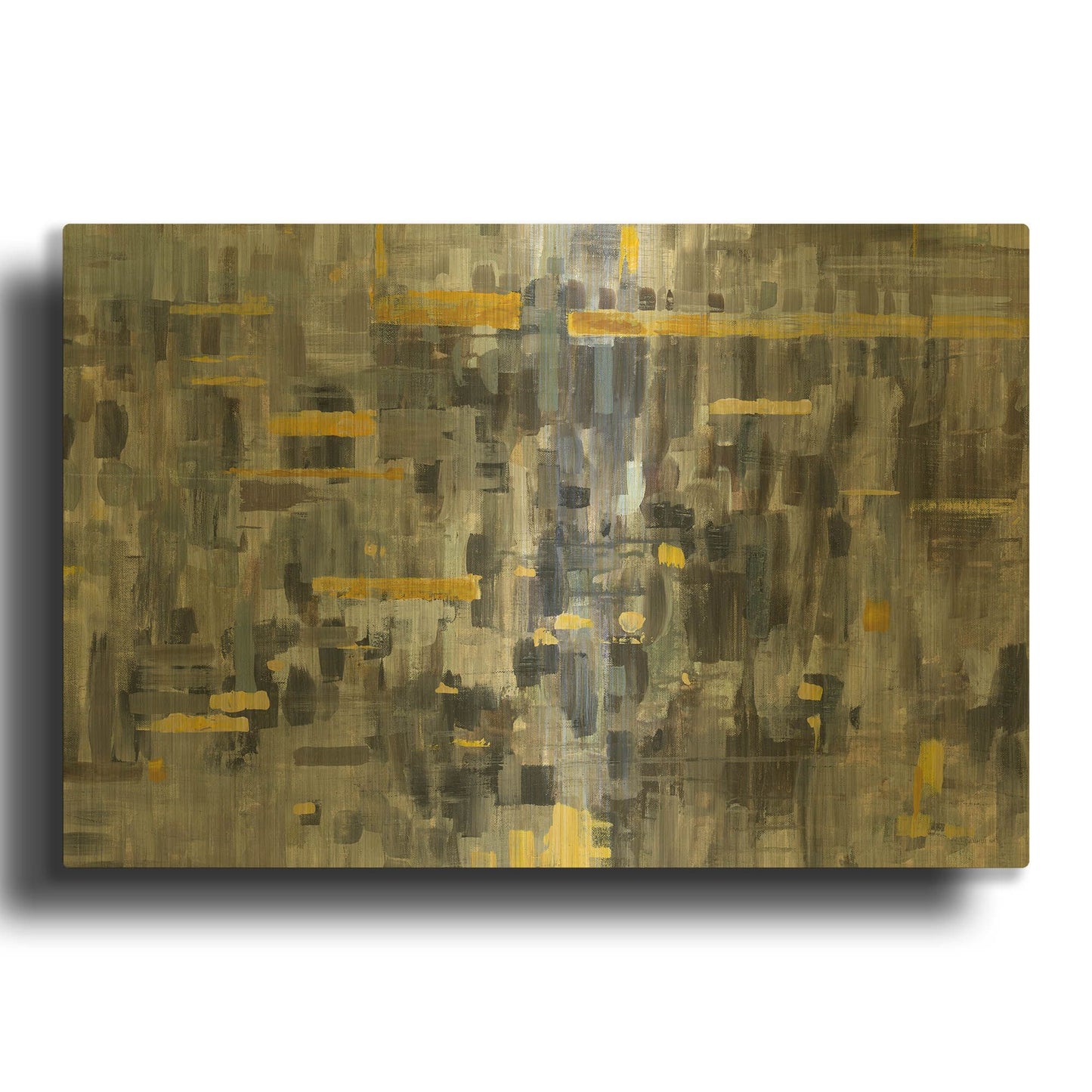 'Reflections Crop' By Danhui Nai Gold Metal Wall Art