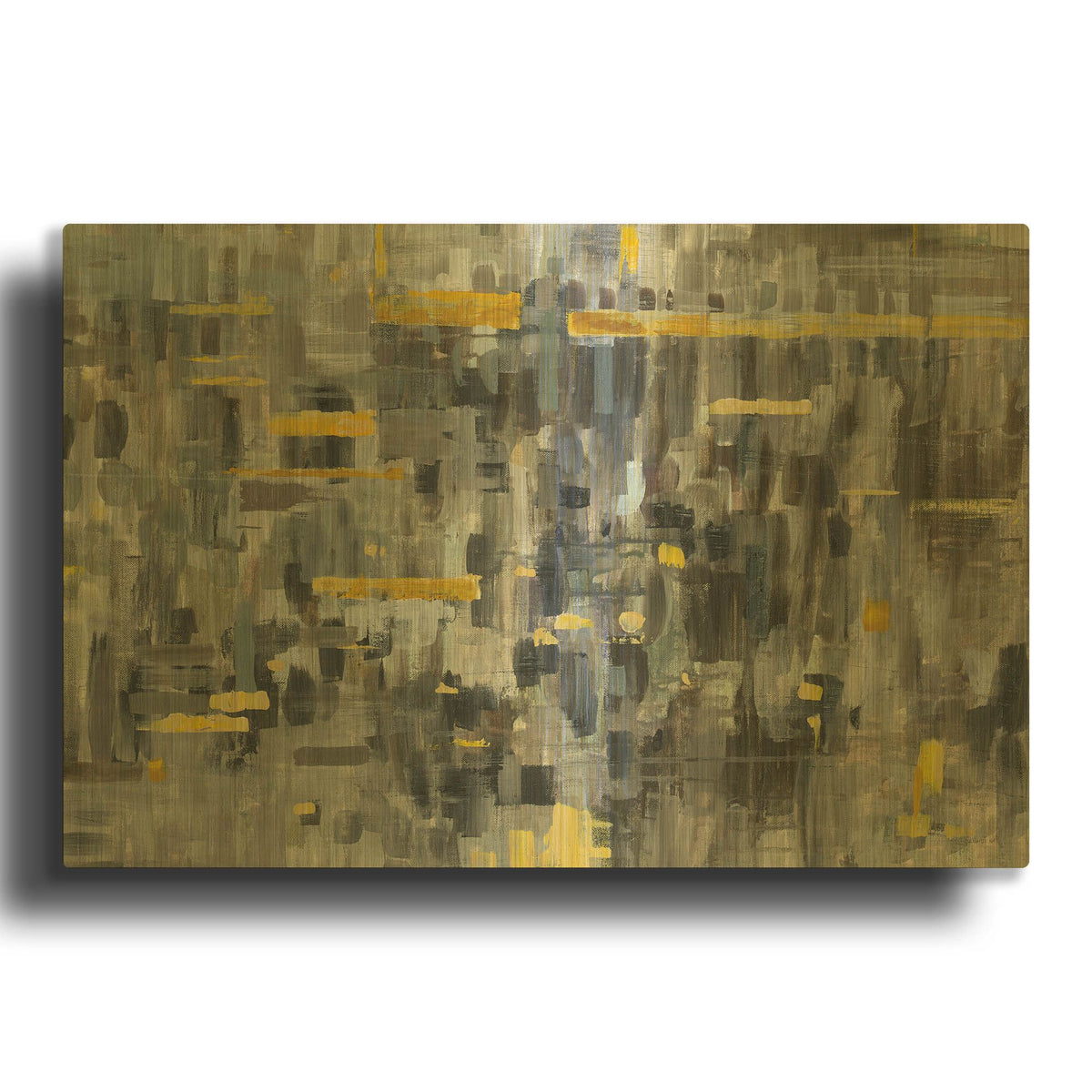 'Reflections Crop' By Danhui Nai Gold Metal Wall Art