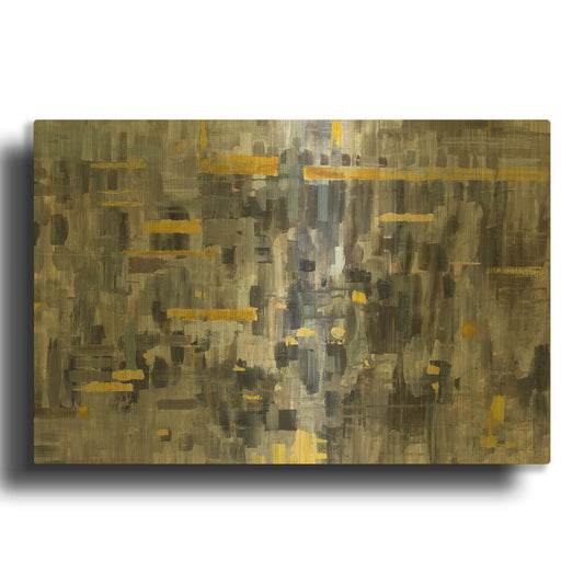 'Reflections Crop' By Danhui Nai Gold Metal Wall Art