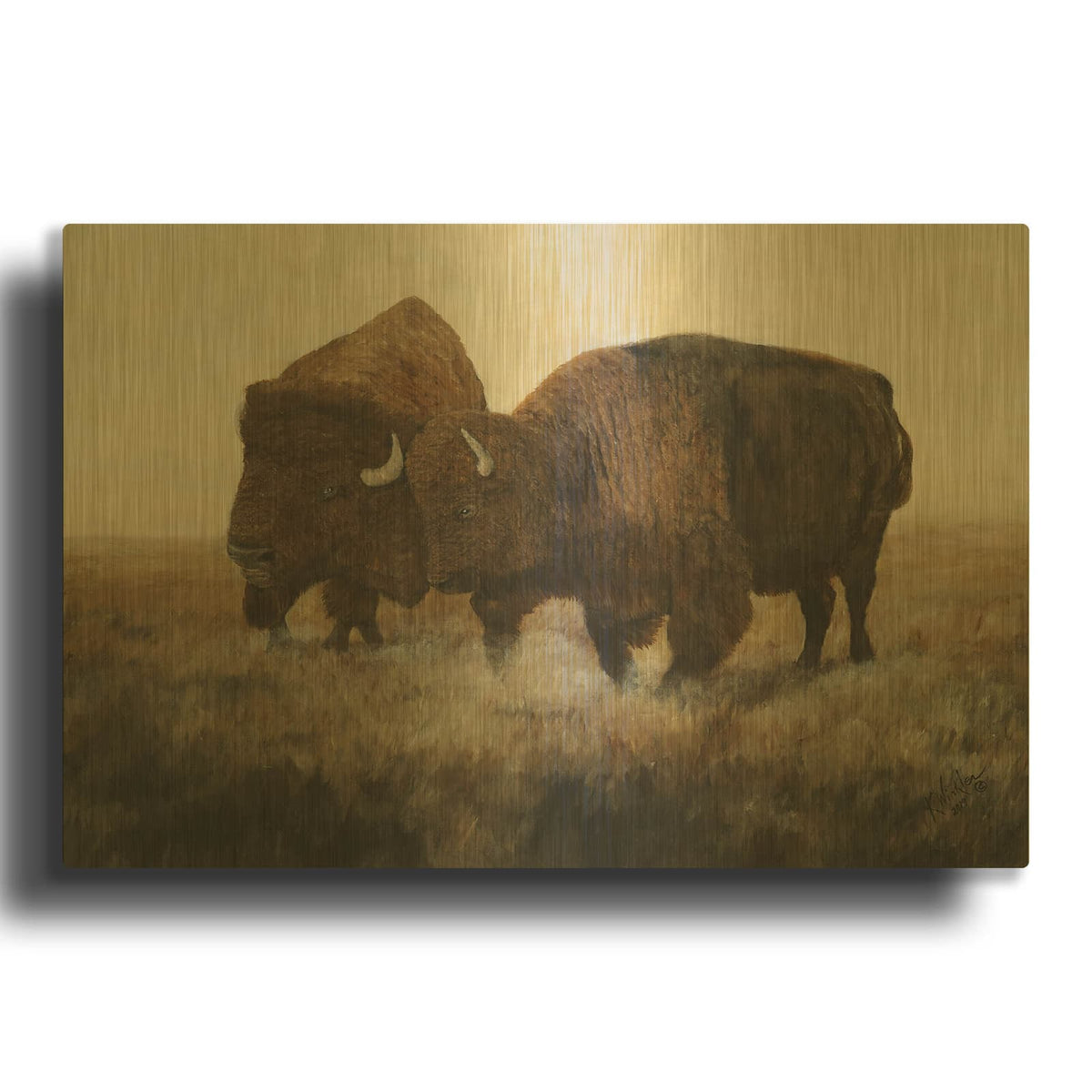 'The Dance' By Kathy Winkler Gold Metal Wall Art