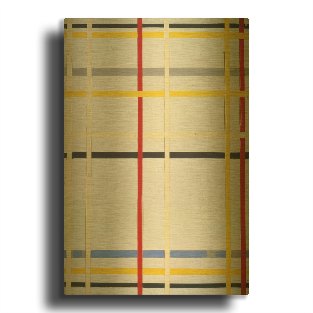 'New York City 2, 1941' By Piet Mondrian Gold Metal Wall Art
