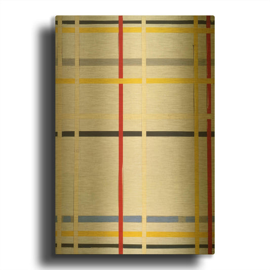 'New York City 2, 1941' By Piet Mondrian Gold Metal Wall Art