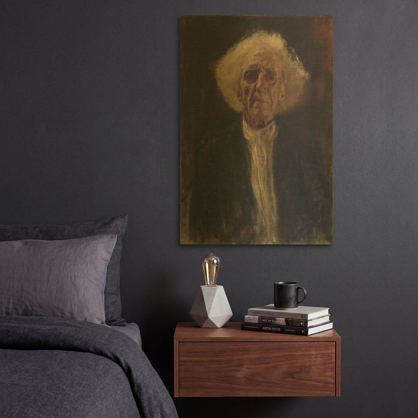 'Blind Man' By Gustav Klimt Gold Metal Wall Art