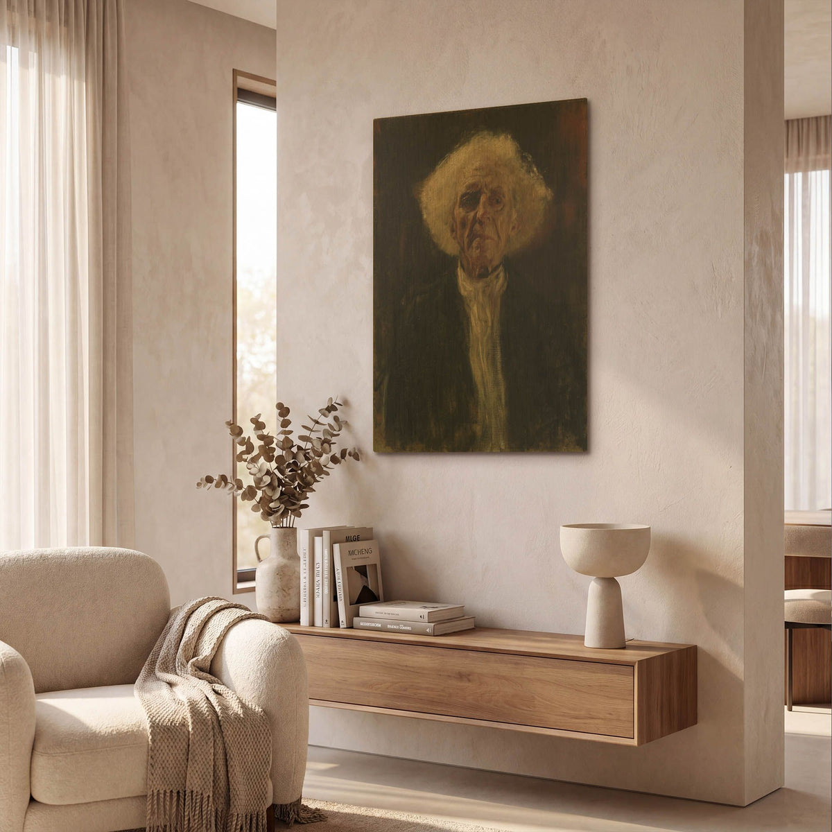'Blind Man' By Gustav Klimt Gold Metal Wall Art