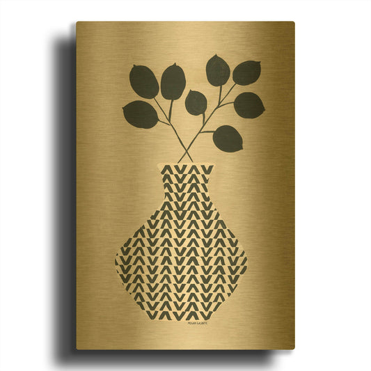 'Vadim Vase' By Megan Galante Gold Metal Wall Art