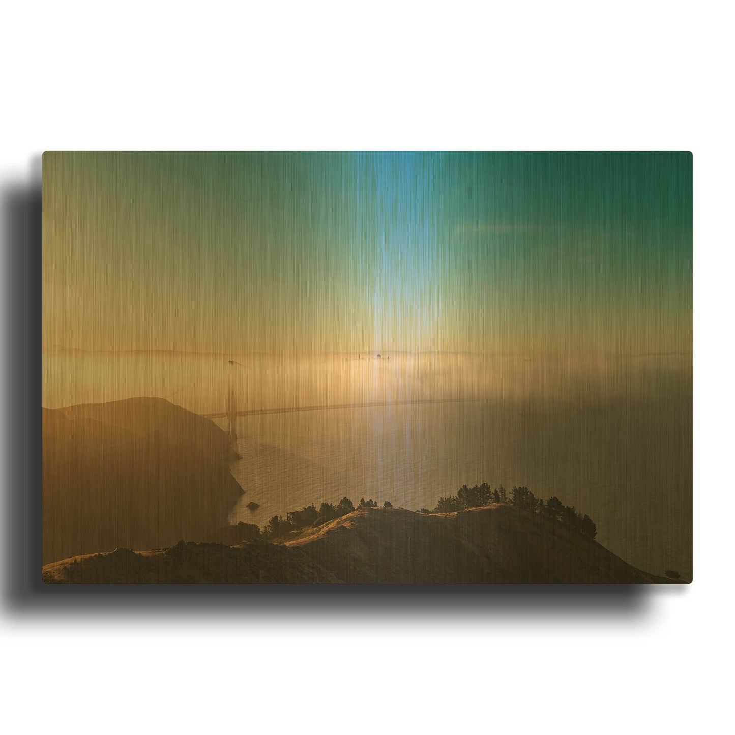 'Amazing Light' By Bruce Getty Gold Metal Wall Art