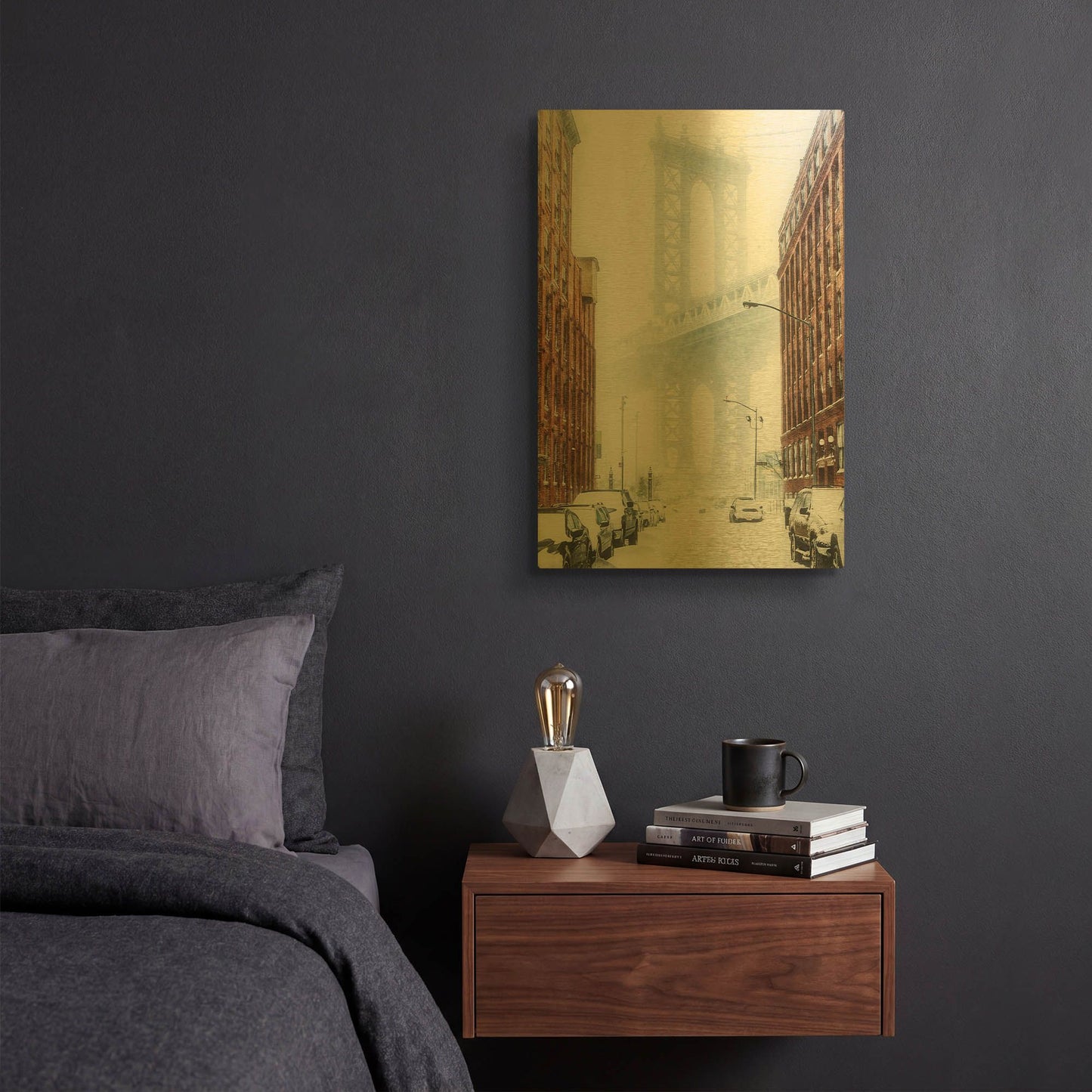 'Dumbo' By Bruce Getty Gold Metal Wall Art