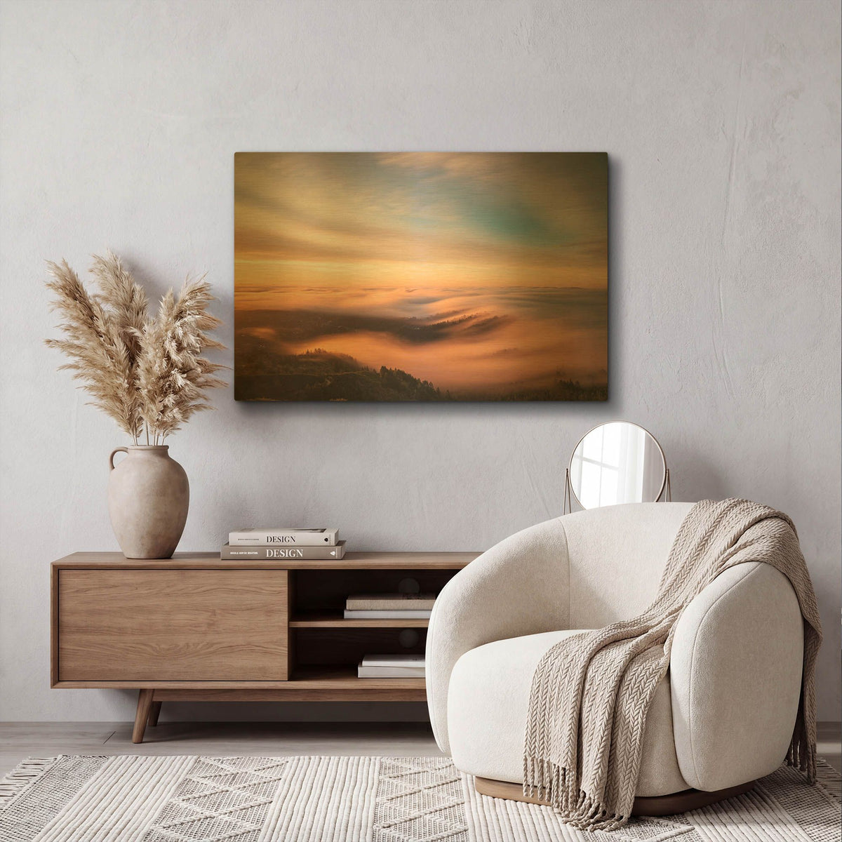 'Golden Morning' By Bruce Getty Gold Metal Wall Art