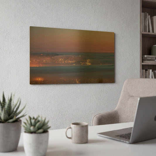 'Grizzly Beacon' By Bruce Getty Gold Metal Wall Art