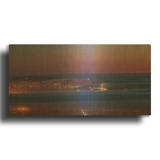 'Grizzly Beacon' By Bruce Getty Gold Metal Wall Art