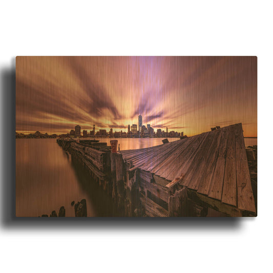 'Morning Explosion' By Bruce Getty Gold Metal Wall Art