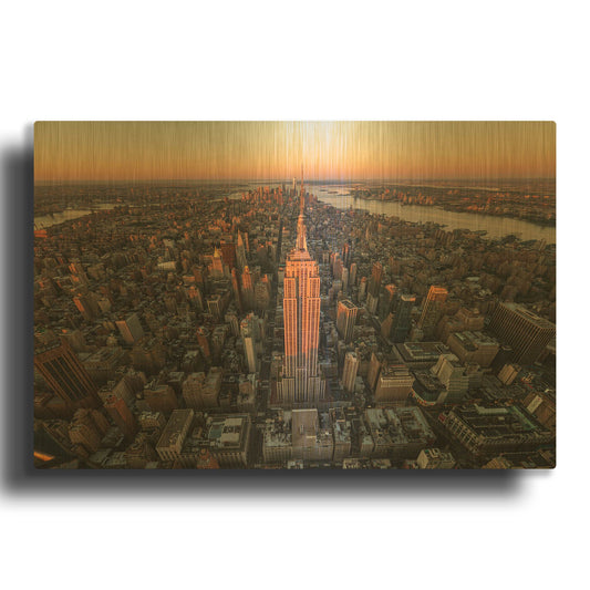 'Morning Lineup' By Bruce Getty Gold Metal Wall Art