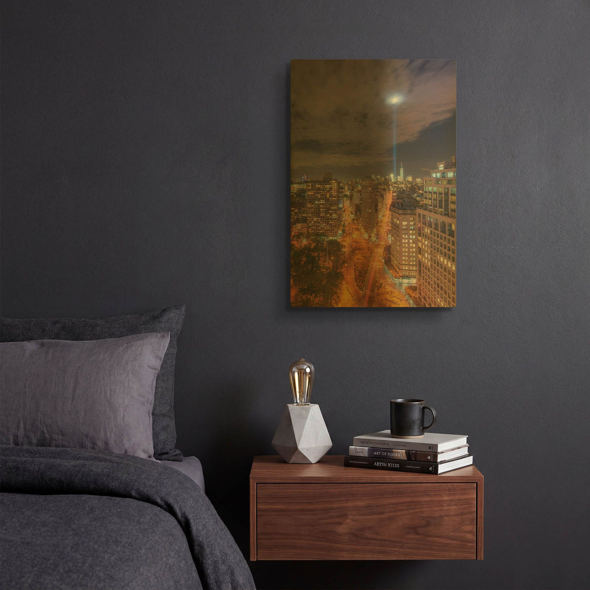 'Rooftop Break' By Bruce Getty Gold Metal Wall Art