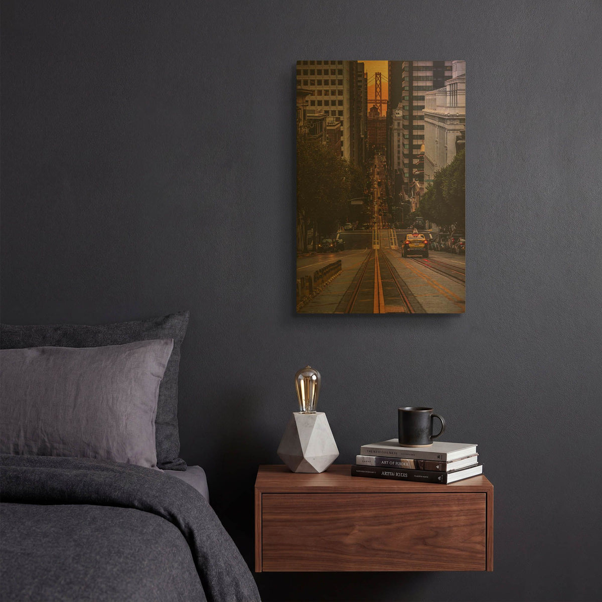 'The Cab' By Bruce Getty Gold Metal Wall Art