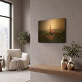 'White Out' By Bruce Getty Gold Metal Wall Art