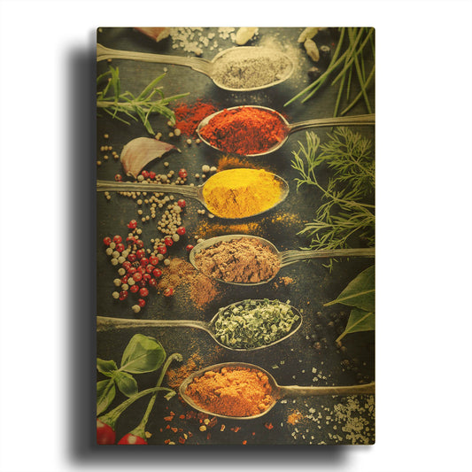'A Pinch of Spice' By LUXE Gold Metal Wall Art