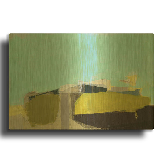 'East End Hill' By Amanda Hawkins Gold Metal Wall Art