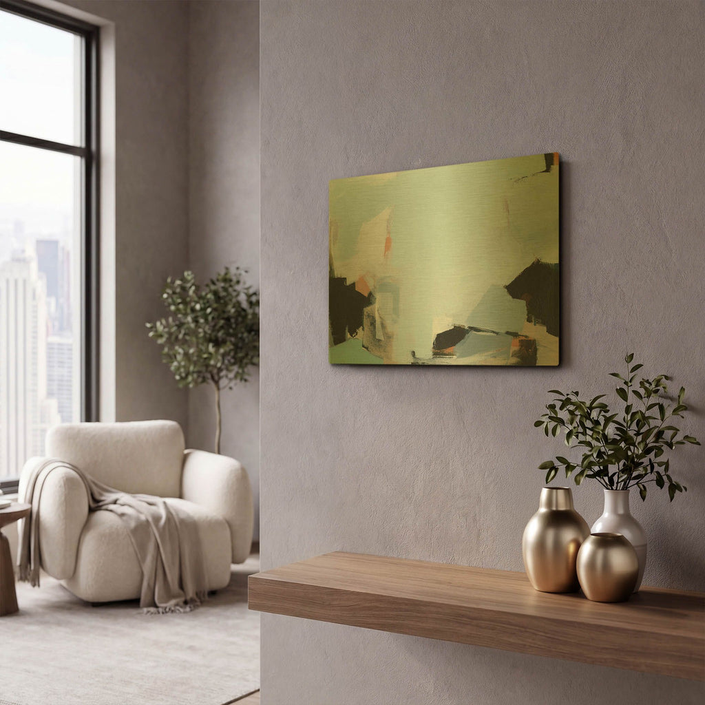 'Iceberg' By Amanda Hawkins Gold Metal Wall Art
