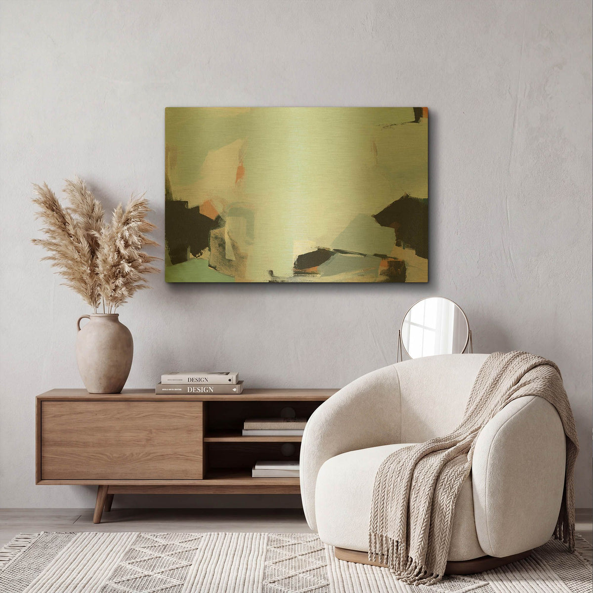 'Iceberg' By Amanda Hawkins Gold Metal Wall Art